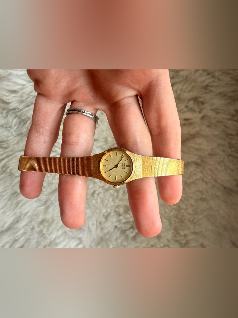 Seiko Gold Tone Slim Women's Bracelet Watch